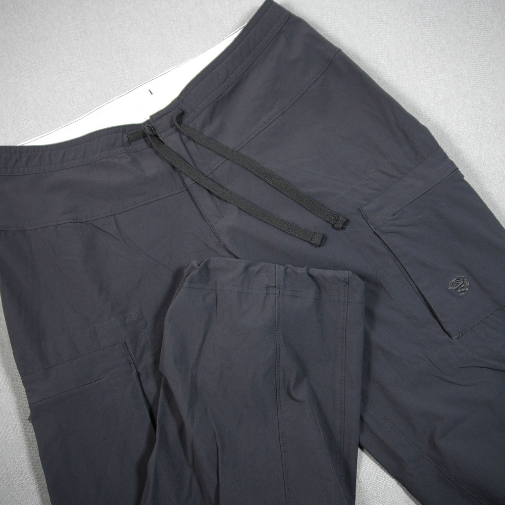 Mountain Hardwear Loose Baggy Dynama Cargo Hiking Women Pants L 29x30 Drawstring